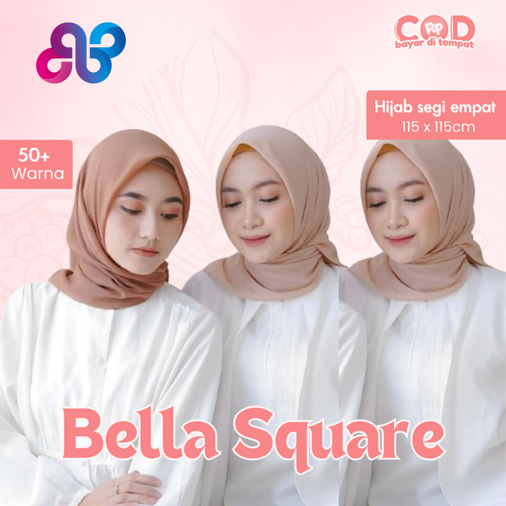 JILBAB POLOS Segi Empat Bella Square 110x110
