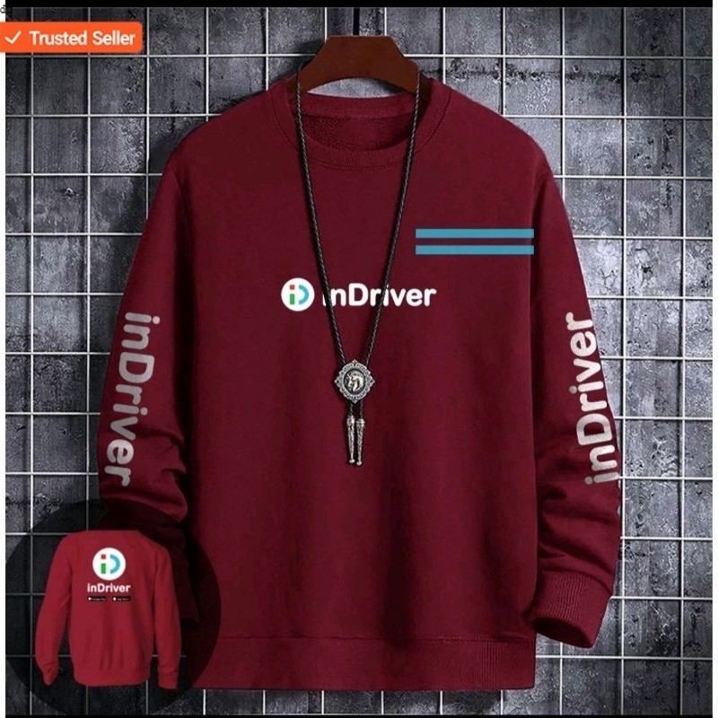 JAKET SWEATER INDRIVER TERBARU / CREWNECK INDRIVER / SWEATER INDRIVER / JAKET OJOL / JAKET PENGENDAR