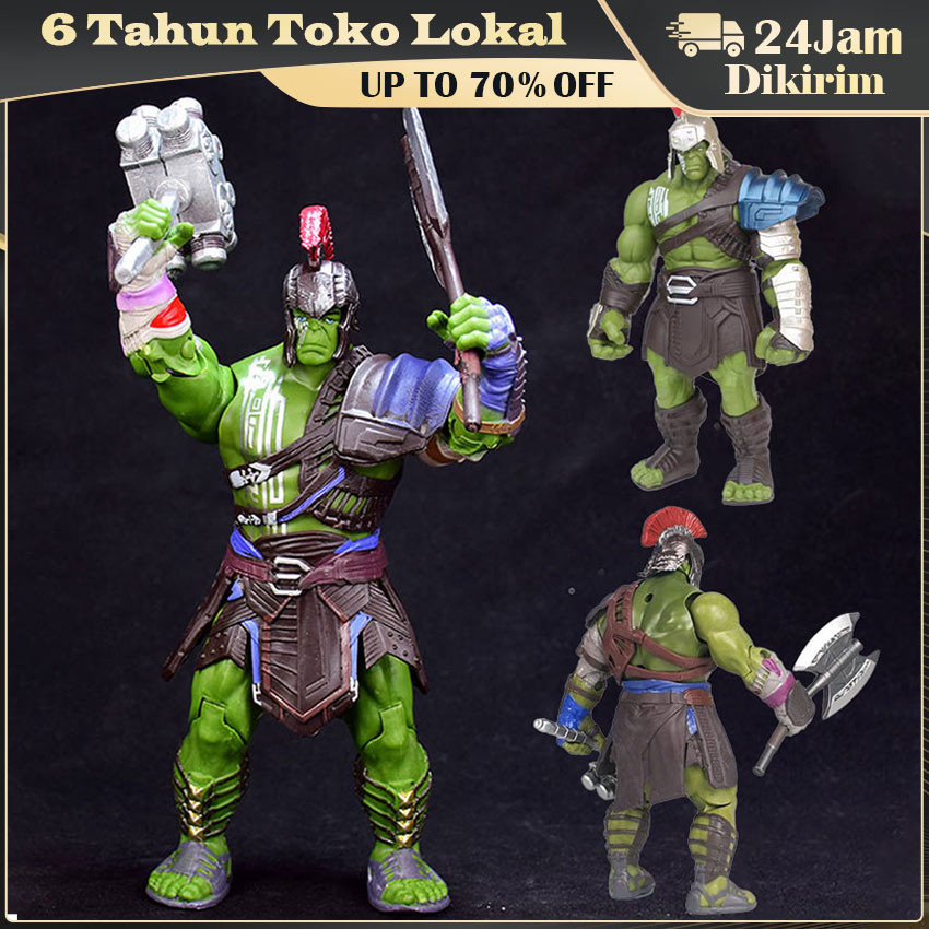 Action Figure Hulk Gladiator Barbarian Thor Ragnarok Jumbo Miniatur Superhero Mainan Anak Cowok Hadi