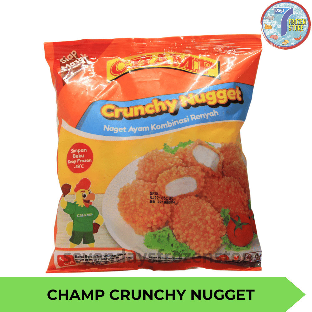 

Champ Crunchy Nugget | Naget Ayam Kombinasi Renyah 450 gr