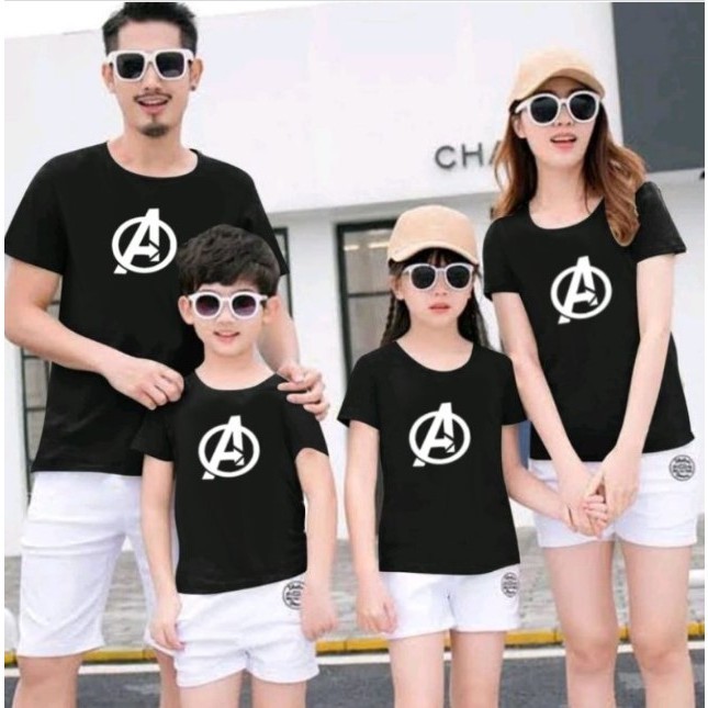 (17 WARNA) AVENGER/KAOS ANAK DAN DEWASA/ KAOS COUPLE KELUARGA AVENGER JUMBO SAMPAI 6XL/ BIG SIZE/ OV