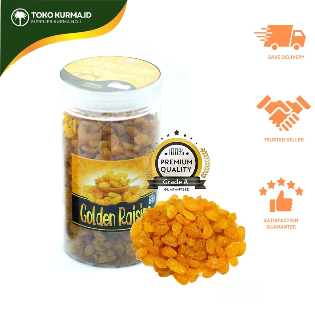 

Kismis 1 Kg Golden Raisin | Oleh Oleh Haji dan Umroh - Toko Kurma ID