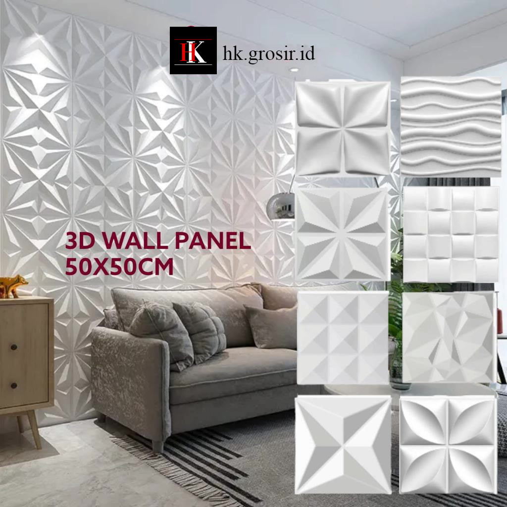 WALL PANEL 3D PVC 50X50CM