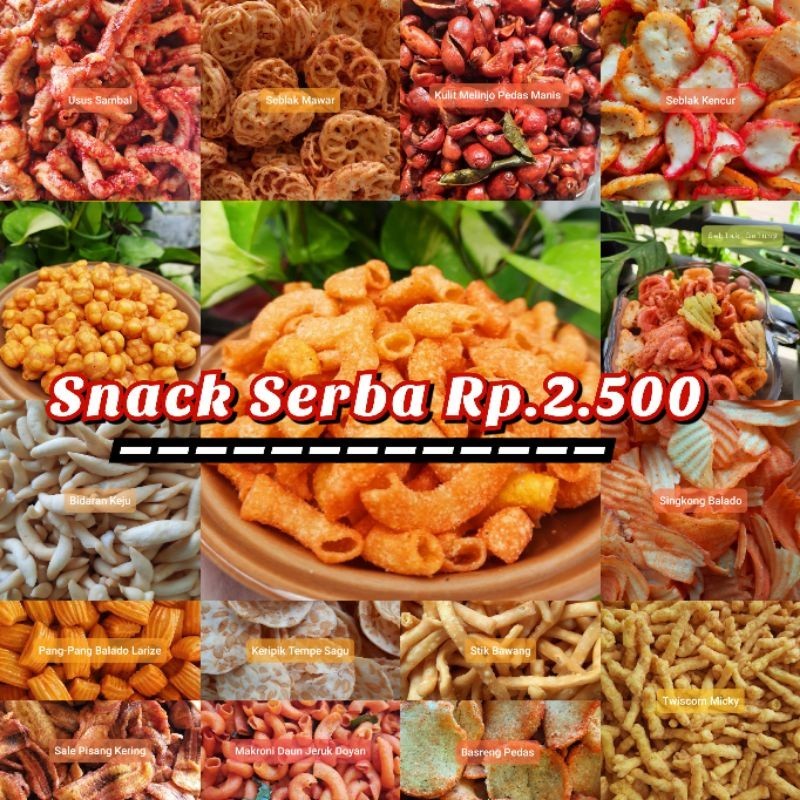 

Aneka Snack Serba Rp.2.500| JAJAN ANAK KECIL SNACK MAKANAN RINGAN