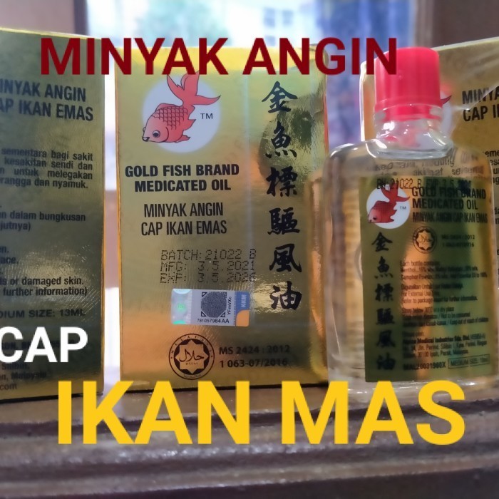 MINYAK ANGIN CAP IKAN MAS ASLI MALAYSIA