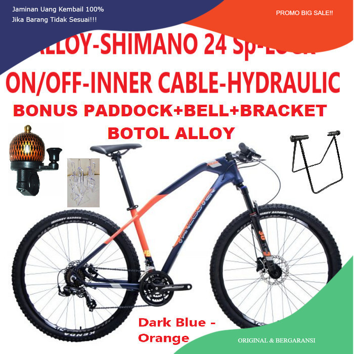 PROMO FLASH SALE MTB Police Vancouver Y8 Sepeda Gunung Element 24 Speed Shimano Alloy
