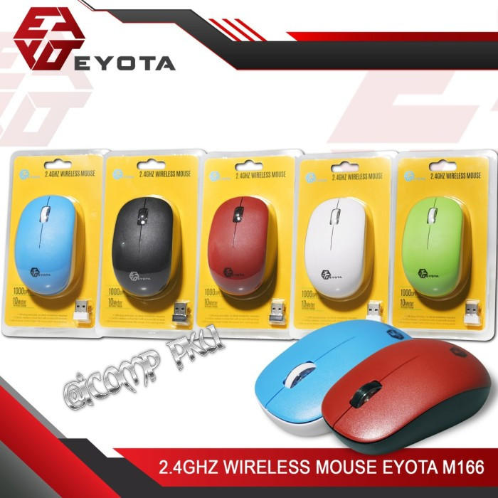 Mouse Wireless Eyota M166 - Putih