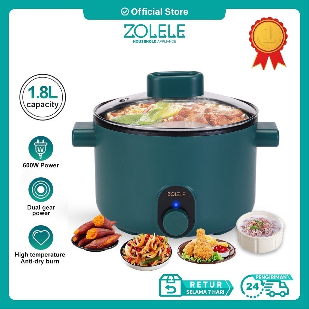 Zolele Panci Listrik Multifungsi 3 In 1 Electric Cooker Pot Panci Presto Penanak Nasi Cooker