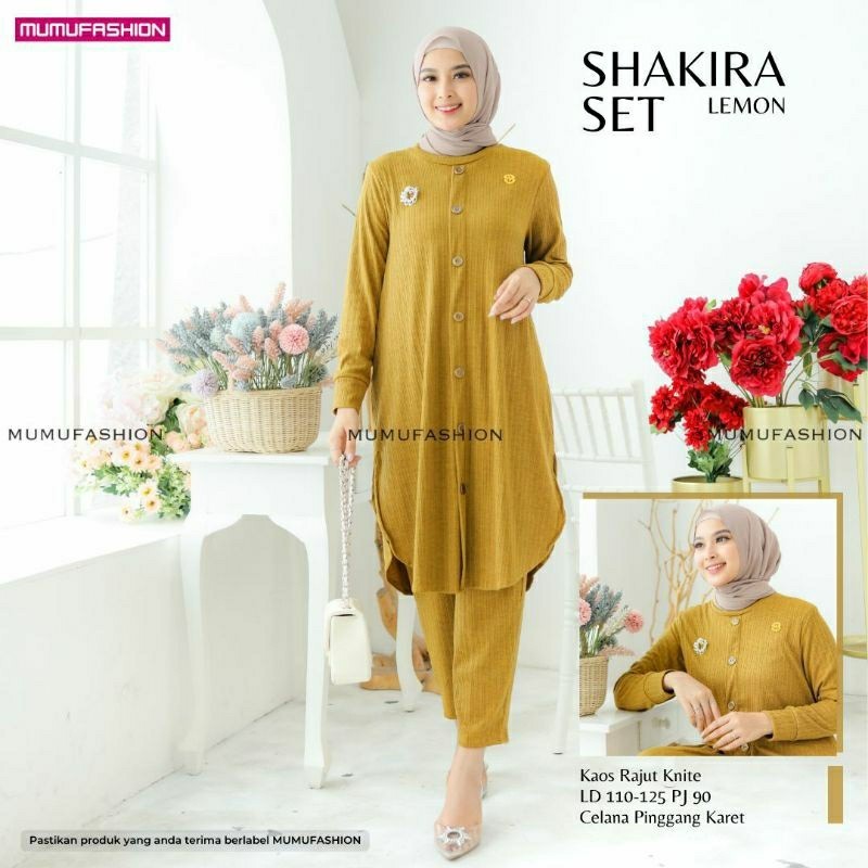TKG - SAVILA SET#1/SHAKIRA SET Best Seller Setelan Celana Kaos Rajut Import Jumbo Foto by Grosir Baj