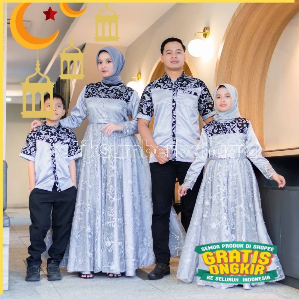 baju couple pasangan baju lebaran 2024 couple keluarga gamis couple keluarga gaun couple ibu anak ba
