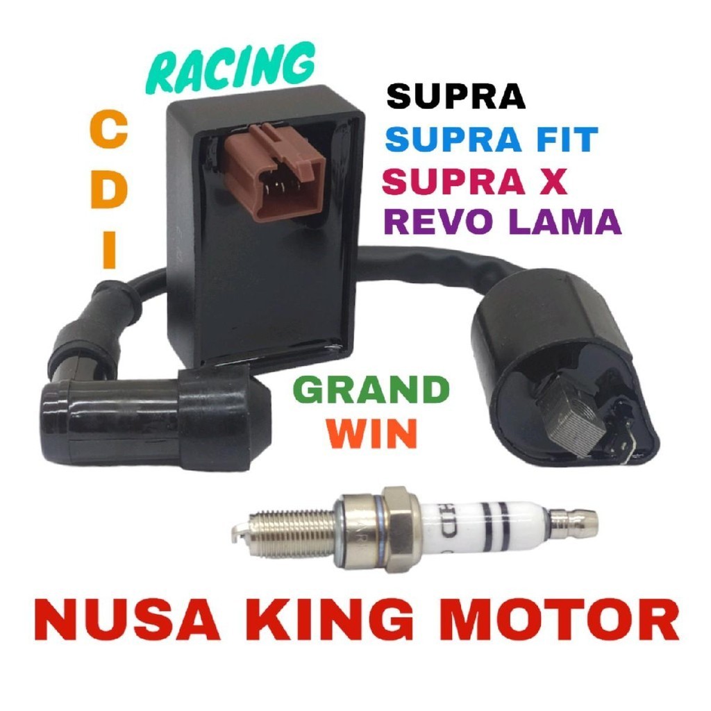 PAKET UPGRADE CDI RACING SUPRA GRAND PRIMA SUPRA X SUPRA FIT REVO LAMA CDI KOIL BUSI PADUD Car