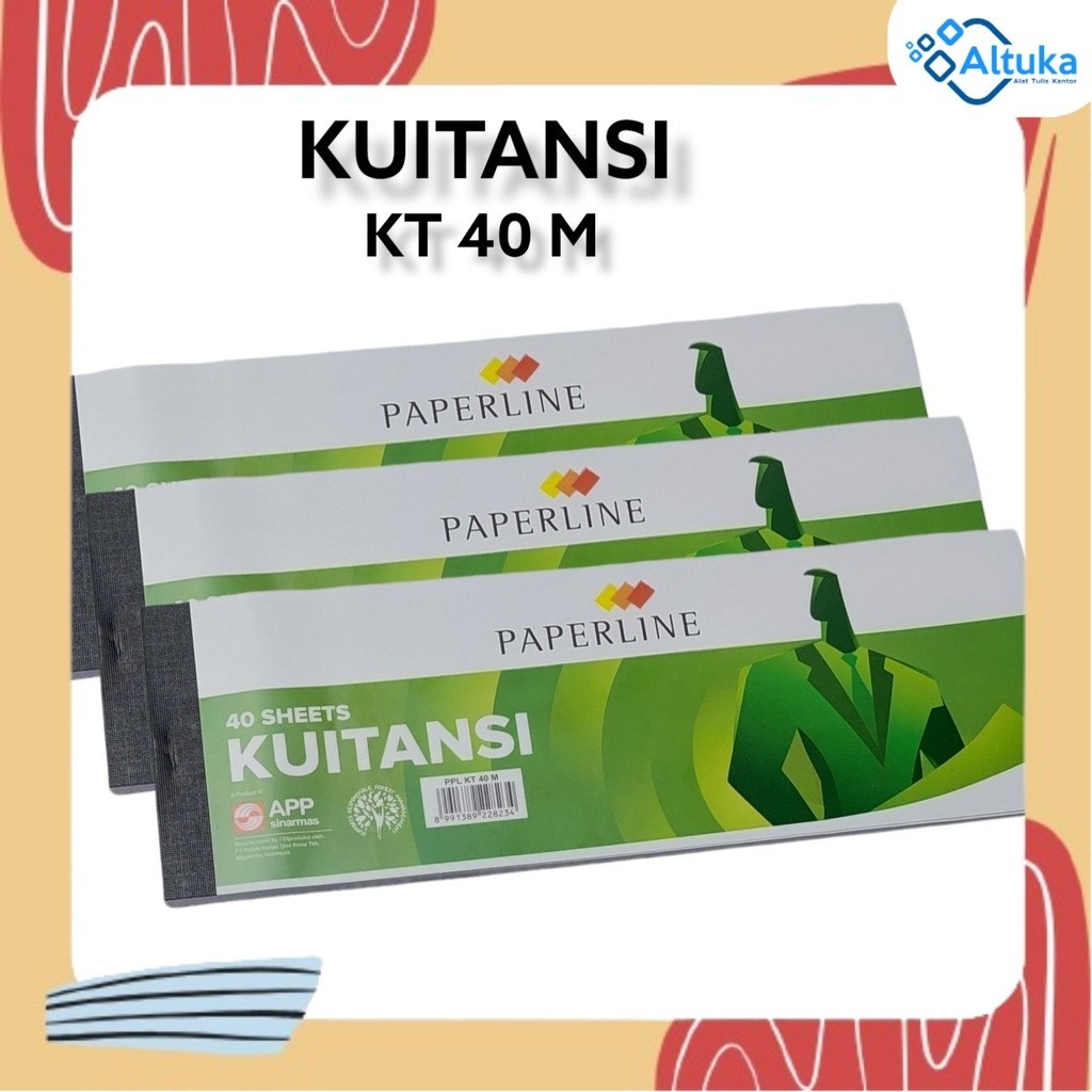 

Kwitansi / Buku Kwitansi KT 40M Paperline 40 Sheets