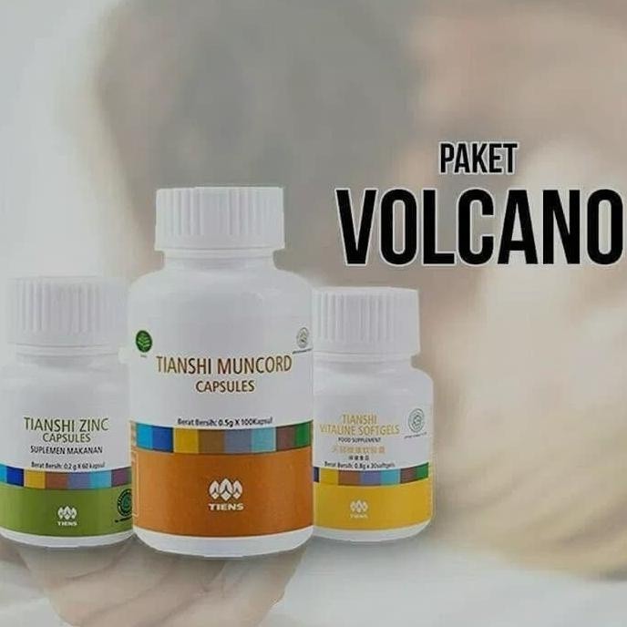 paling diminati] Jamu VOLCANO Obat Herbal Pria Dewasa Tiens Stamina KUAT Tahan Lama ORI