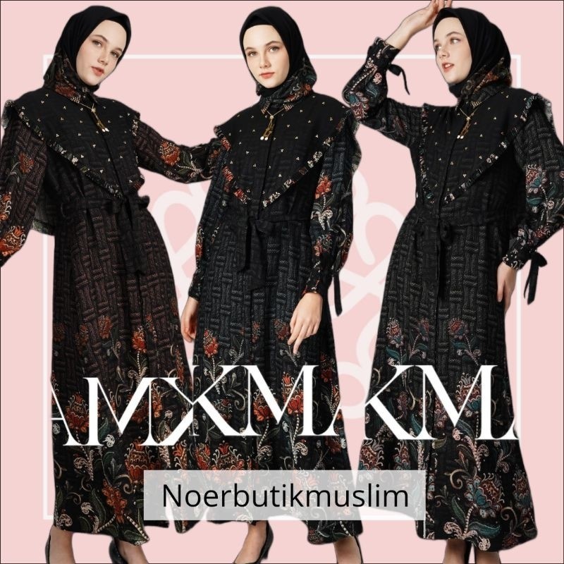 Hikmat Fashion Original  C6685-02 - Abaya Hikmat  - noerbutikmuslim - Gamis lebaran - Gamis Mewah - 