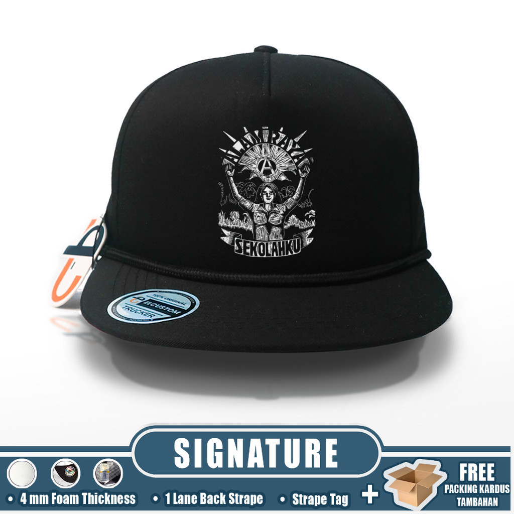 Signature - MARJINAL  SNAPBACK CAPS /  Band / Topi Snapback / Topi Twill / Design Custom / SB Drill 