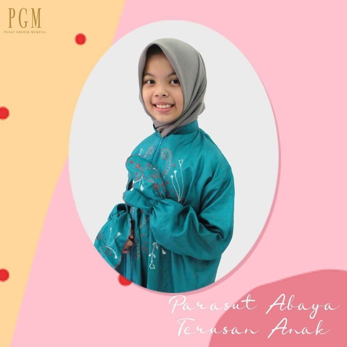 Mukena Anak Terusan Parasut Traveling