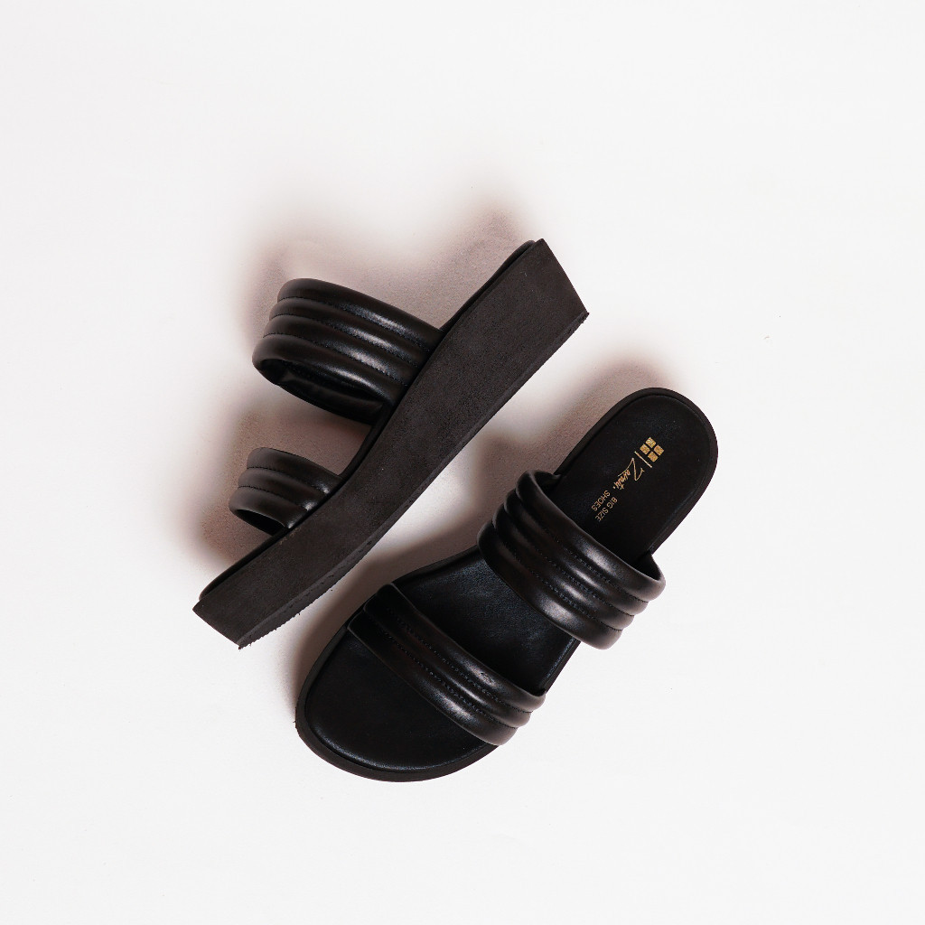 Shopiabigsize  - Sandal Wanita Wedges Sendal Cewek Platform Kondangan Hak Tinggi 5cm Size Jumbo 41 4