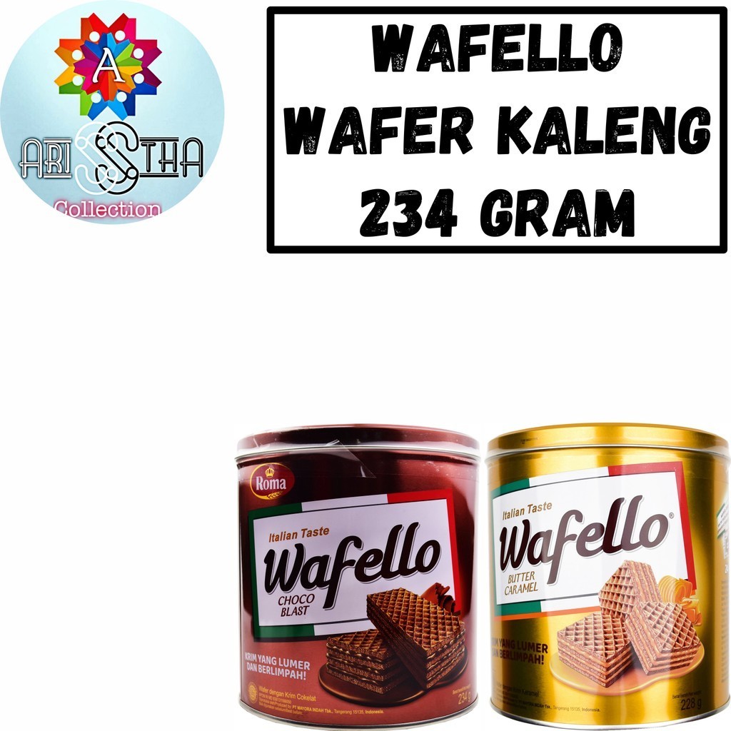 

Roma Wafello Wafer Biskuit Kaleng 234 Gram