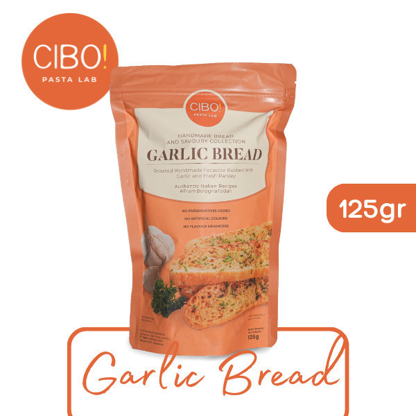 

Promo Garlic Bread 125gr Cibo! Pasta Lab