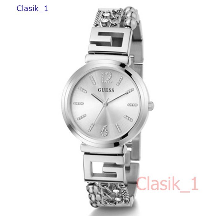Original 100% GUESS GW0545L1  G CLUSTER Jam Tangan Wanita  Silver