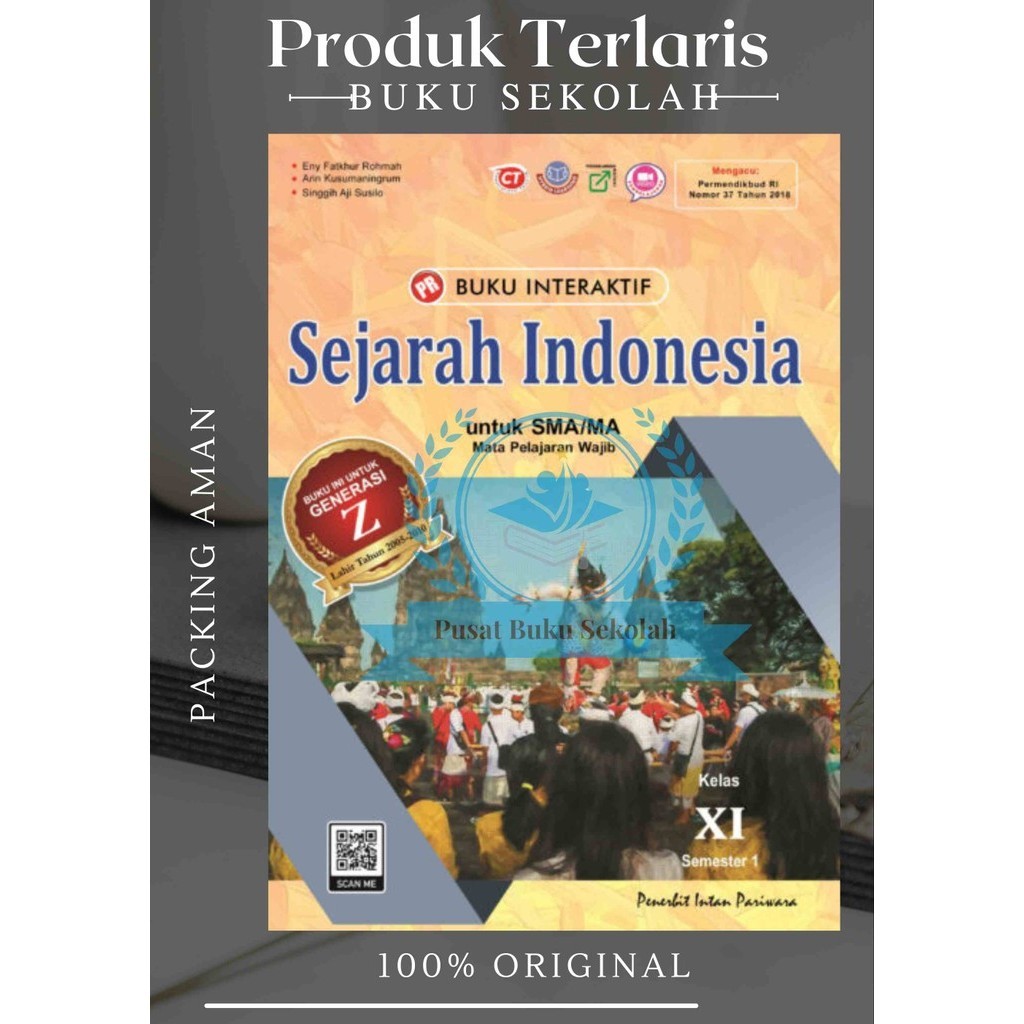 Buku Pr/Lks Sejarah Indonesia K13 SMA/MA Kelas 11/XI Semester 1  Intan pariwara Tahun 2024 Terbaru