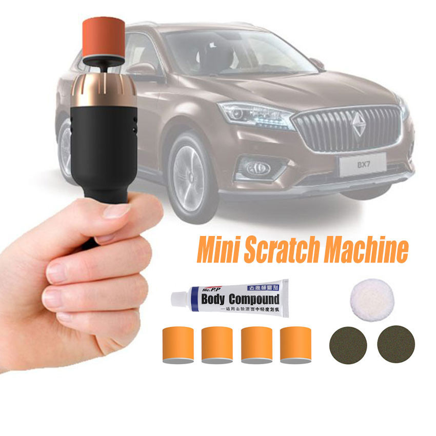 Mini Nano Polisher 9Pcs/Set Paket Mesin Poles Mini Portable Alat Mesin Poles Body Mobil Motor