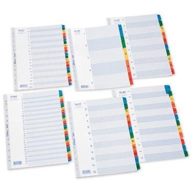 

[Stationery Spectrum] Bantex Reinforced Tabs Divider Indexe A4/Pembatas Karton Binder Ordner