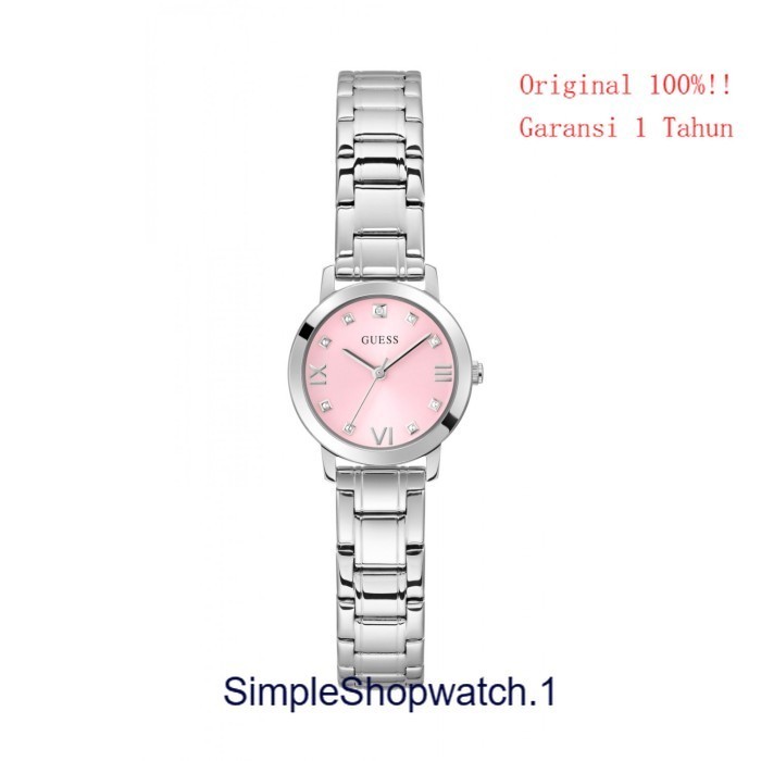 Origonal 100% GUESS GW0532L1 MELODY Jam Tangan Wanita  Silver Pink Garansi Resmi 1 Tahun