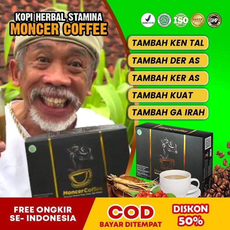 

JAKARTA - Mooncer - KOPI HERBAL MON-CER ABAH QOMAR JANTAAN 100% AMPUH PENUNJANG STAMINA PRIA - BPOM [COD BAYAR DI TEMPAT]
