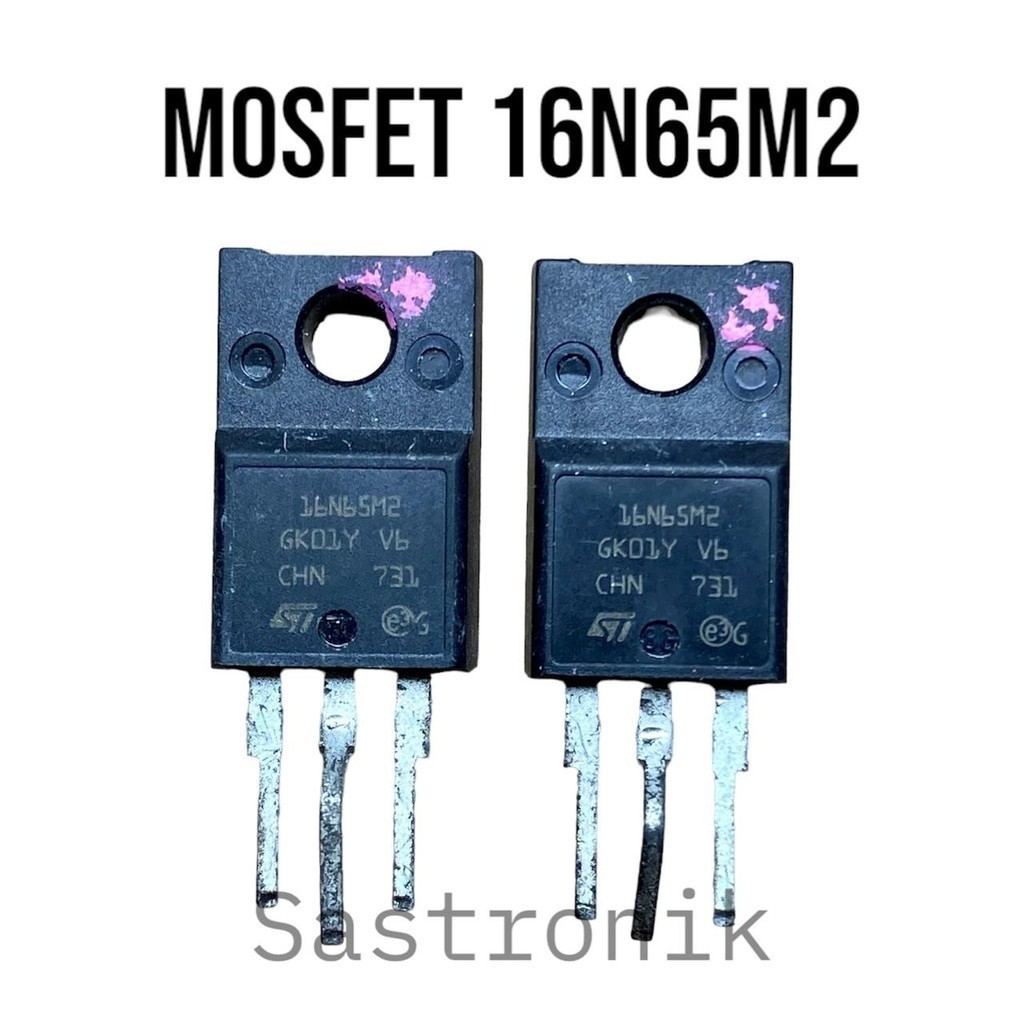 mosfet 16N65M2 cabutan original ready