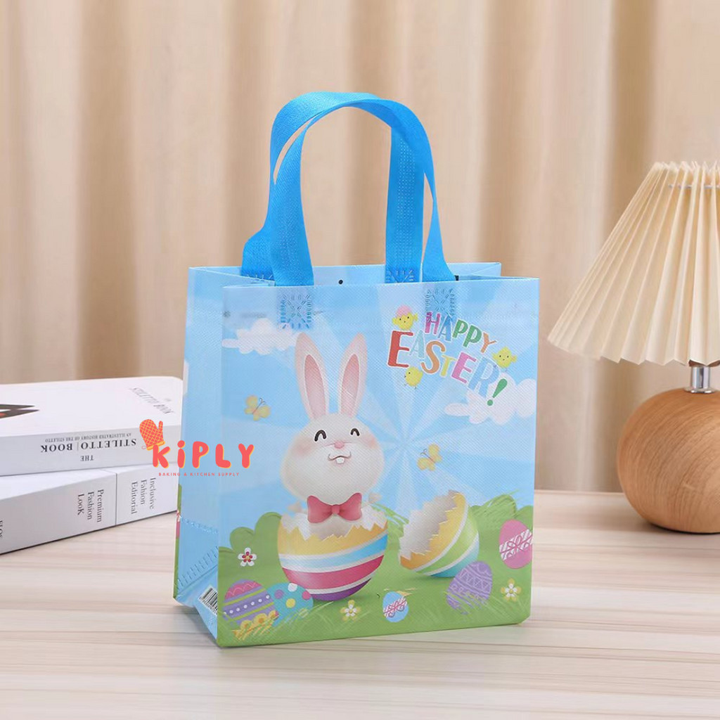 

Goodie Bag Paskah Kelinci/Tas Spunbond Seri Paskah/Motif Kelinci Telur Easter