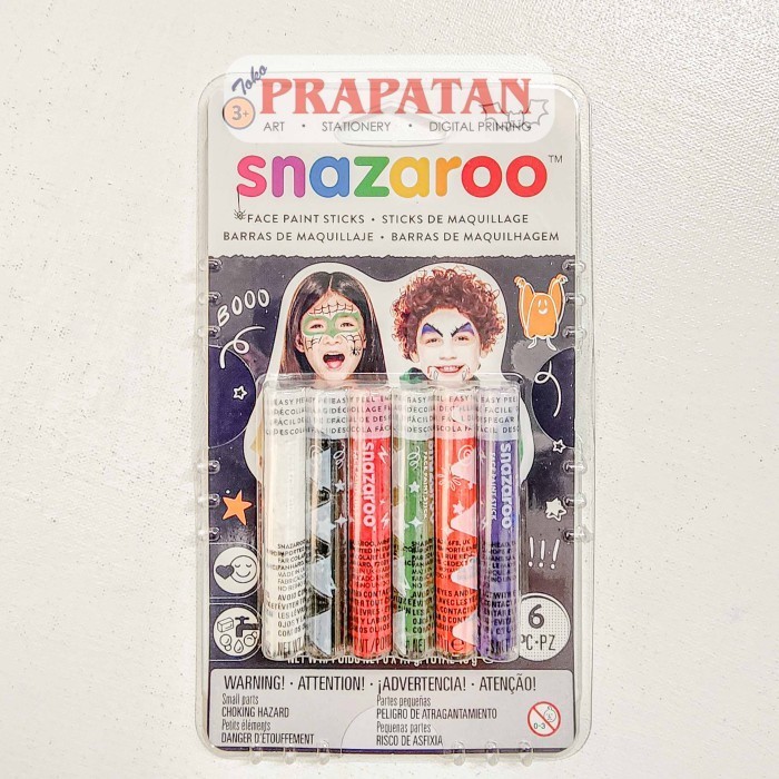 

Snazaroo Face Paint Stic Set 6C | Cat Wajah - HALLOWEEN -YY41