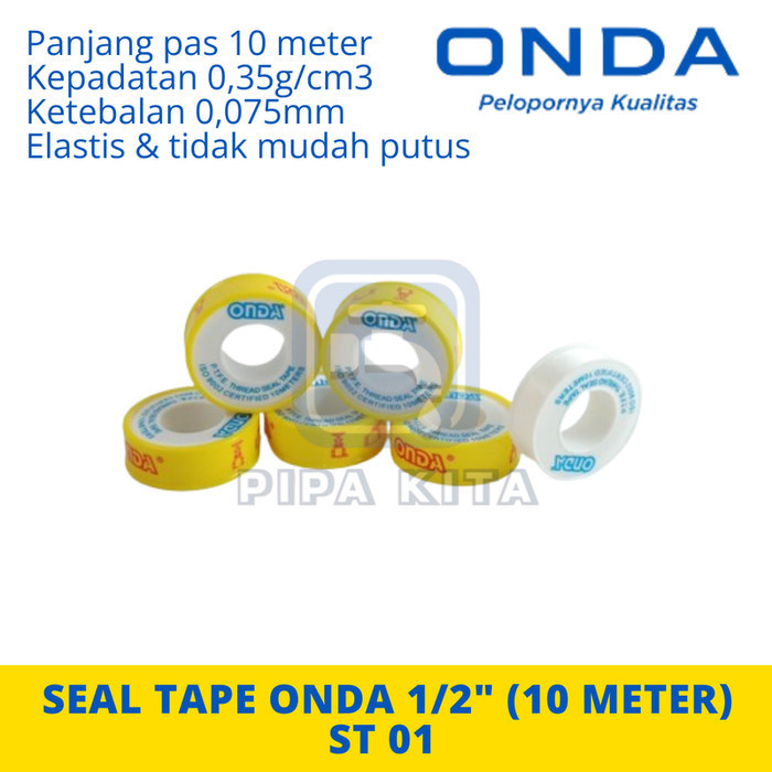 

Seal Tape 1/2 inch 10 Meter ONDA ST 01