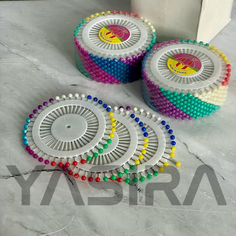 SATU LUSIN 12 PIRINGAN Jarum Pentul Piringan Jarum Tusuk Hijab