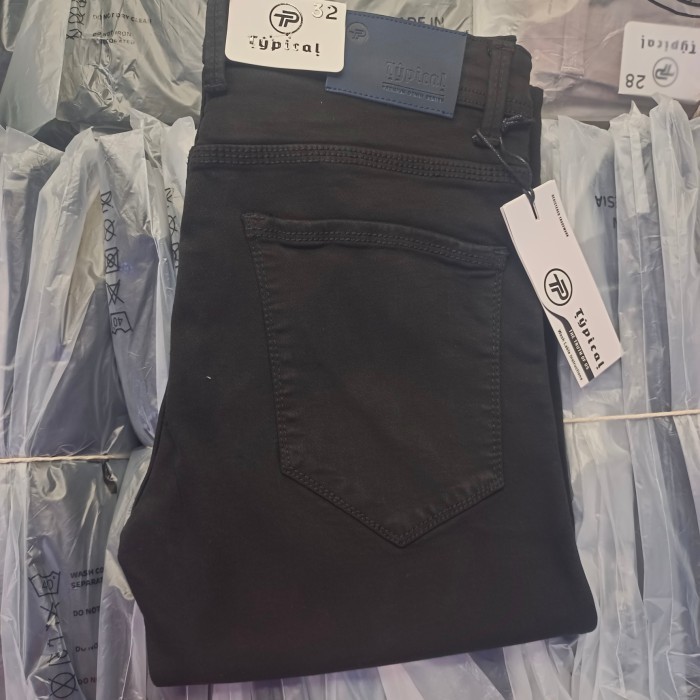 Celana Jeans Pria Skinny Typical  bahan melar / celana putih - Putih, 28