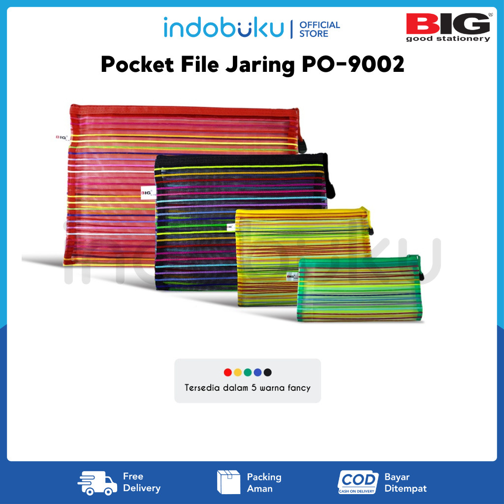 

Pocket File BIG PO-9002 Zipper Folder File Jaring PO-9002
