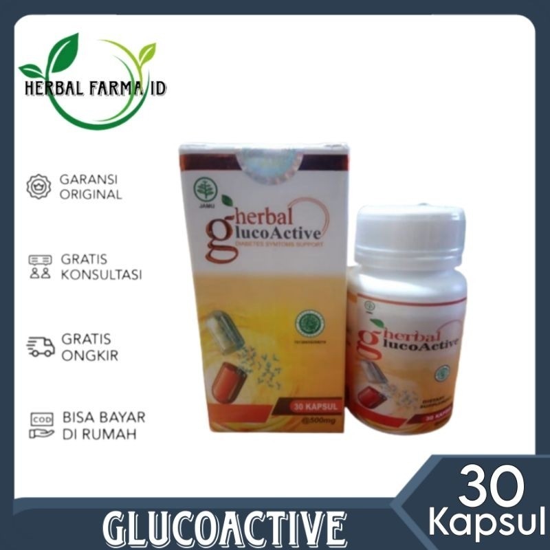 Glucoactive Asli Original Obat Diabetes Herbal Glucoactive