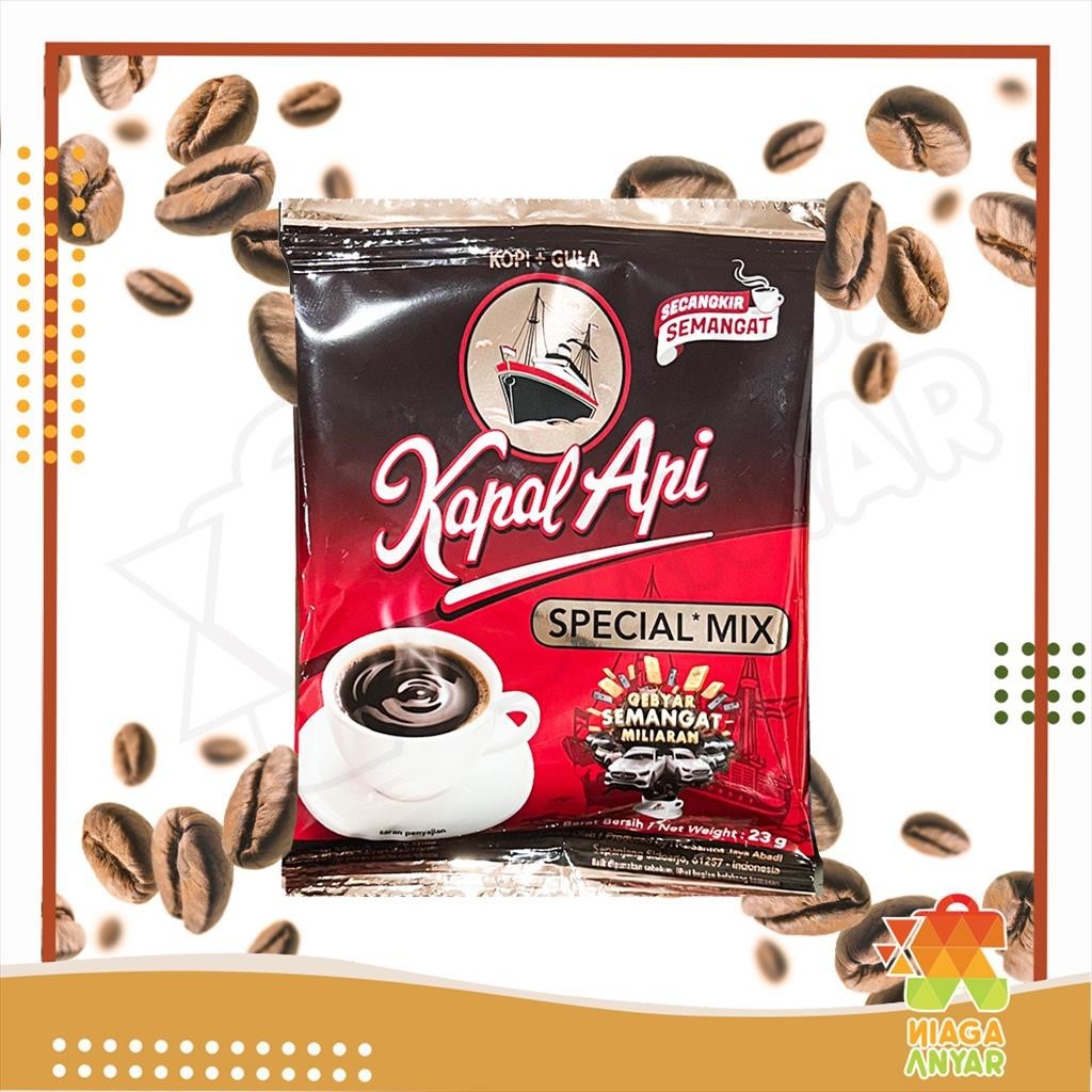 

NA KAPAL API Special Mix Sachet Satuan / Instant Coffee Eceran / Kopi Instan Saset