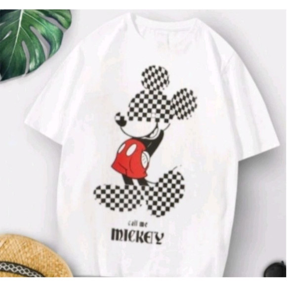 BAJU KAOS TSHIRT ZARA SNOOPY WHITE CALL ME MICKEY ANAK LAKI/ PEREMPUAN