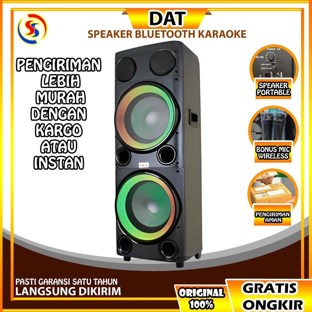 Big Ramadhan Sale Speaker Bluetooth Speaker Karaoke Speaker Bluetooth Bass Speaker Portable Wireless