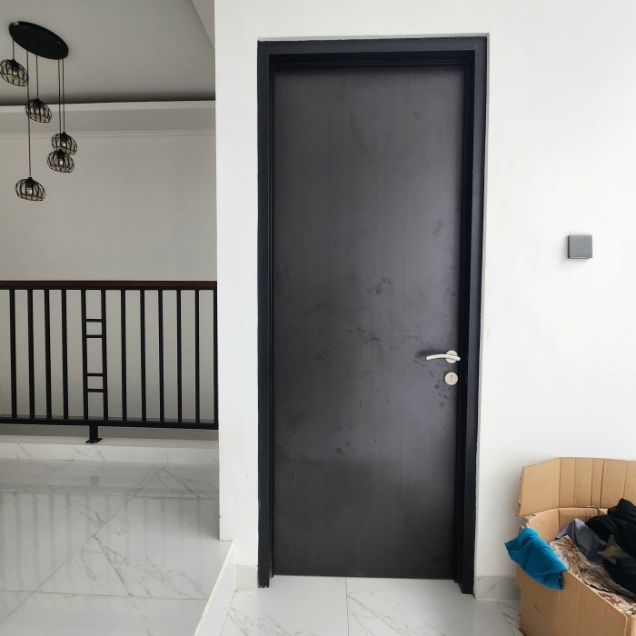 pintu hpl minimalis modern kusen alumunium set engsel handle