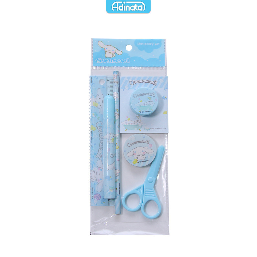 

Cinnamoroll stationery set 7 pcs 2417-2741 / paket alat tulis / alat tulis karakter - Adinata