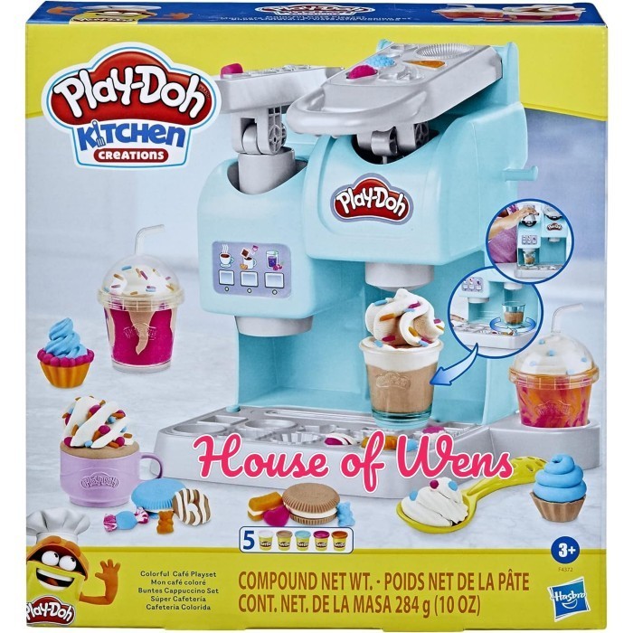 PLAY-DOH KITCHEN CREATIONS COLORFUL CAFE PLAYSET ORIGINAL - PLAY DOH