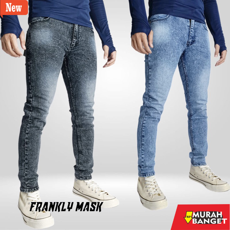 Celana denim pria- NIZMDENIM CELANA JEANS PRIA SNOW ACID / SNOW ACID SOBEK / BIOWASH / BIOBLITZ / GA