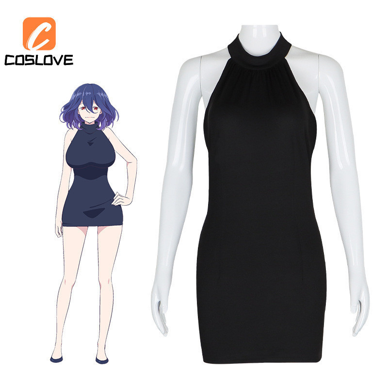 Anime Character Kinsou No Vermeil Cosplay Full Set Costume Suit for Girl Short Sleeves Black Color D