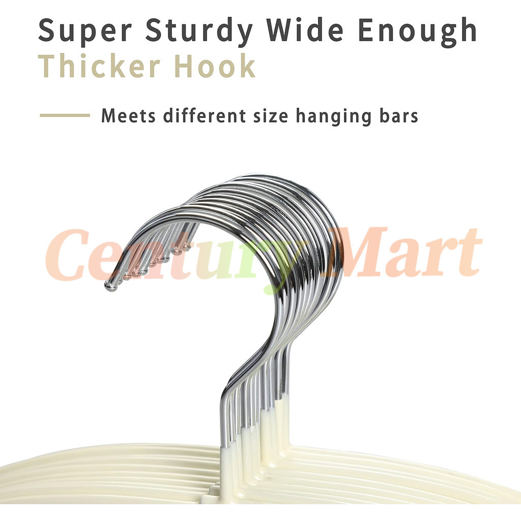 10Pcs Hanger Baju Stainless Steel/Hanger Warna Stainless Steel/Gantungan Baju Anak Stainless Balut