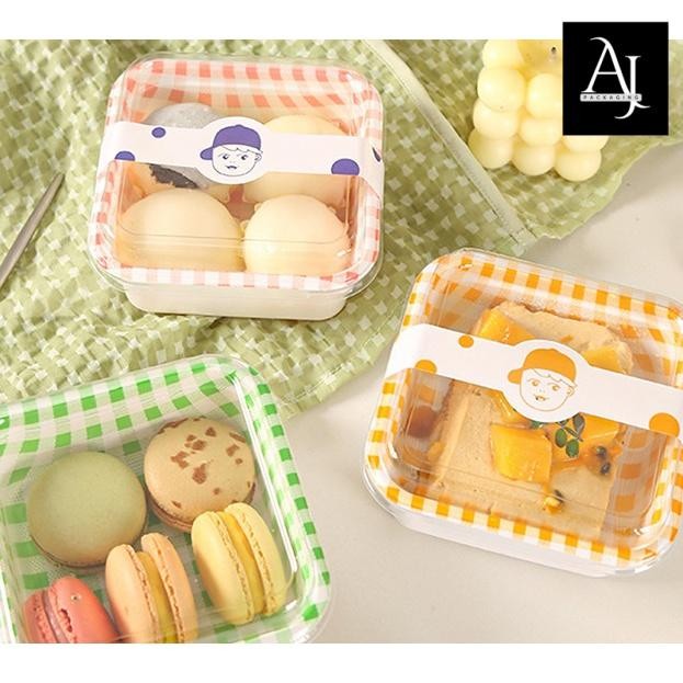 Box dessert snack buah sushi/ Box packing piknik/ Box packaging snack makanan tiramisu lucu