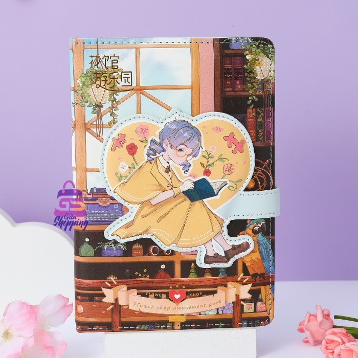 

THOS Magnetic Notebook Diary Flower Shop / Jurnal agenda Buku tulis - 6263 - C