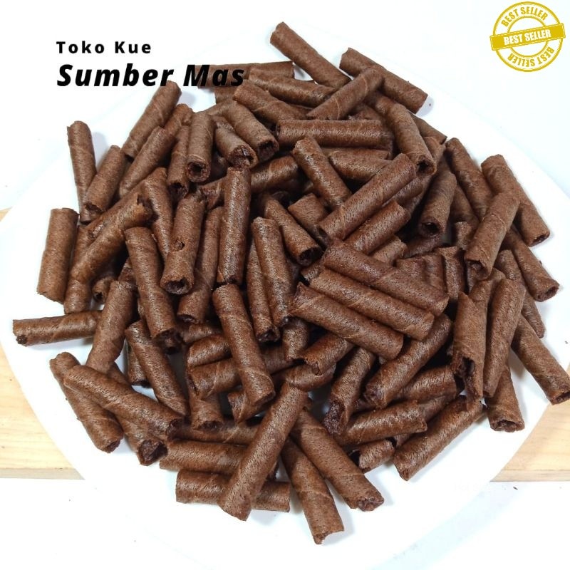 

WAFER STIK MINI COKLAT 250 GR/ WAFER ROLL COKELAT/ KILOAN