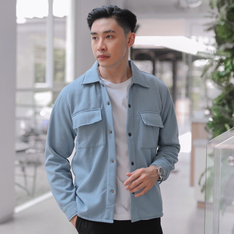 JACKET SHACKET CASUAL jaket pria wanita Fleece PREMIUM  jaket shacket jaket trucker fleece CASUAL